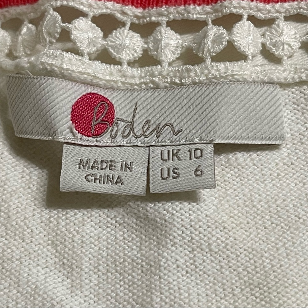 Boden Cream Lace Detail Women's‎ Blouse View 5